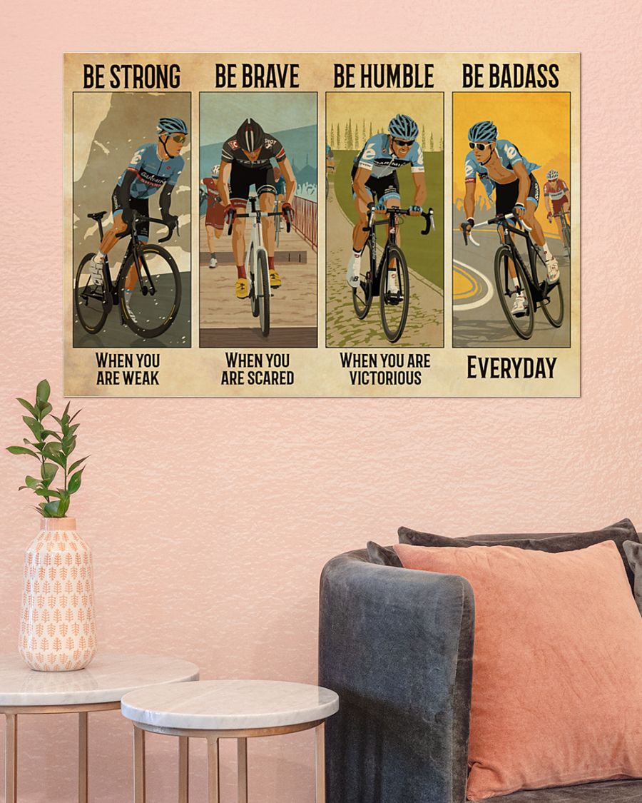 Poster Cycling Be Badass Everyday 4 Poster Cycling Be Badass Everyday