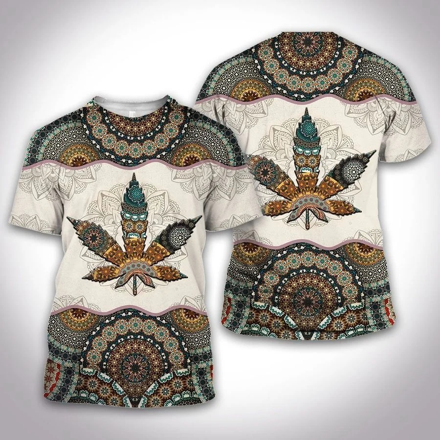Canabis mandala 3d over print hoodie 5 Canabis mandala d over print hoodie
