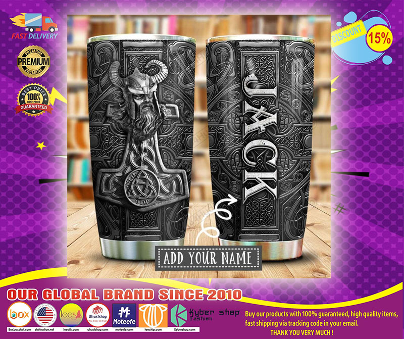 Viking Odin Mjolnir TUMBLER CUSTOM NAME 5 Viking Odin Mjolnir TUMBLER CUSTOM NAME