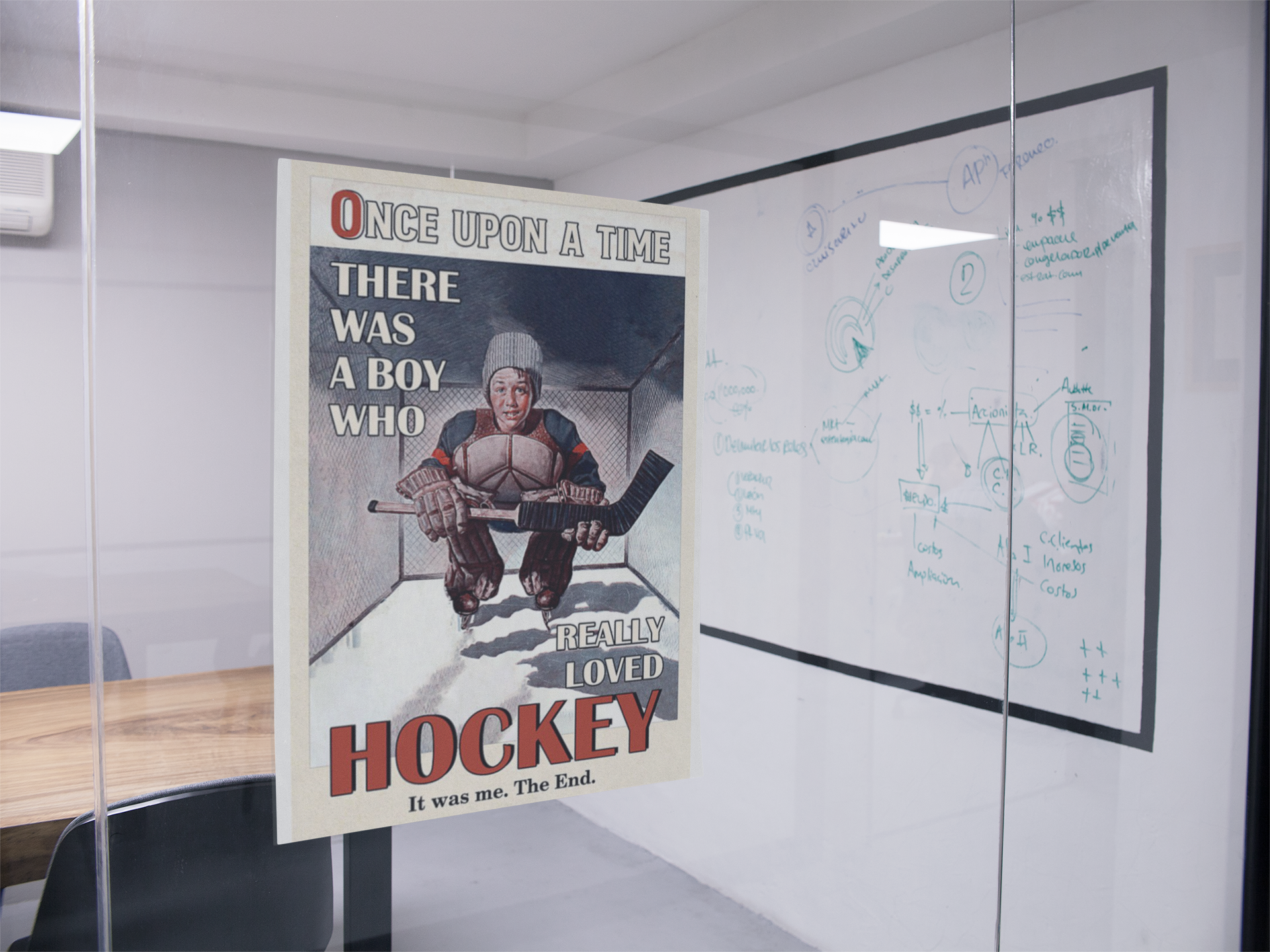 Once upon a time there was a boy who really loved hockey poster 3 Once upon a time there was a boy who really loved hockey poster