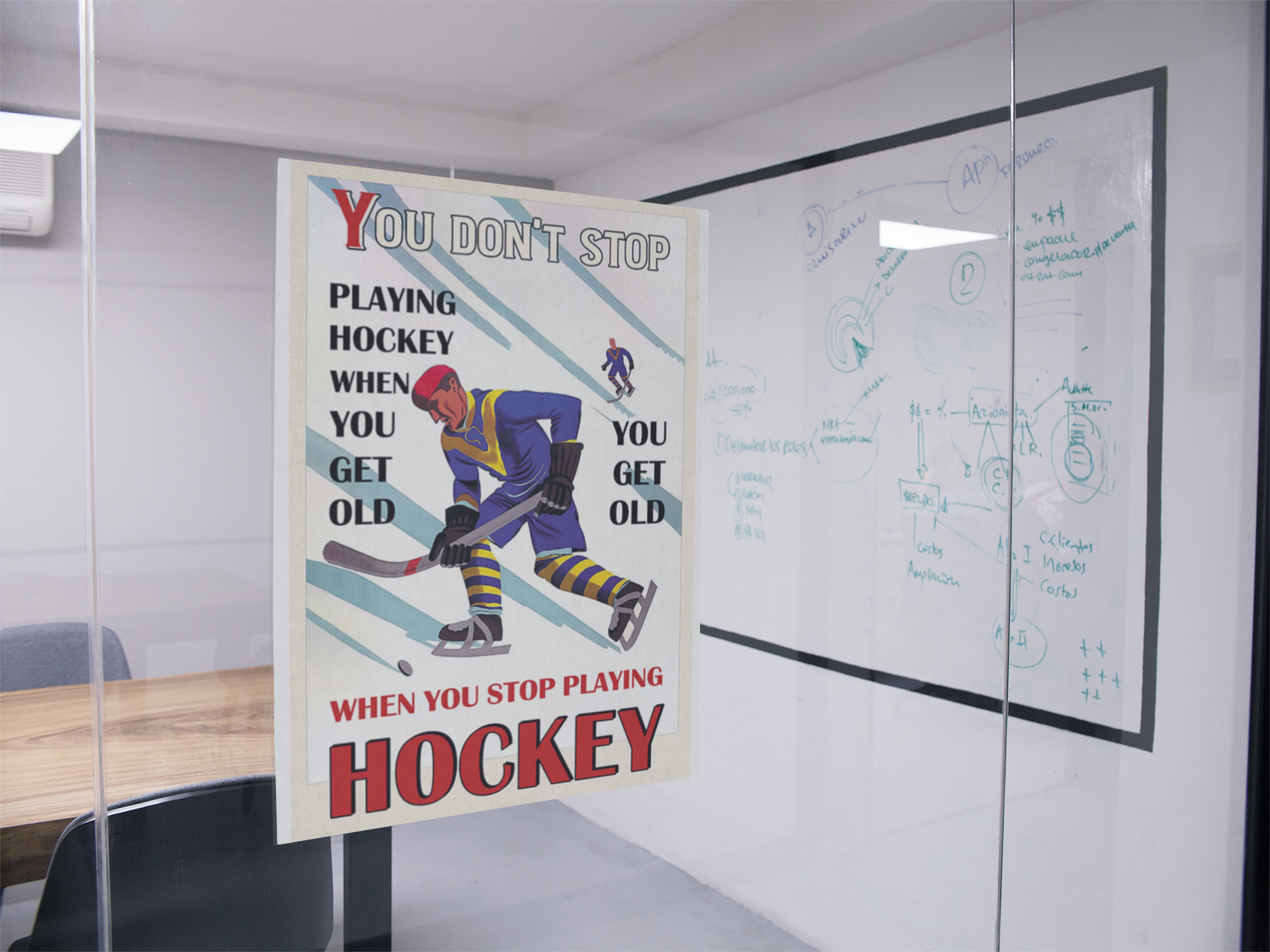 You don't stop playing hockey when you get old poster 3 You dont stop playing hockey when you get old poster