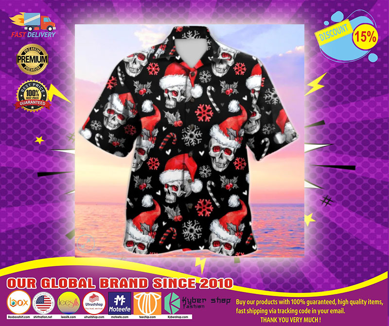 Christmas skull Santa Claus hawaiian 5 Christmas skull Santa Claus hawaiian
