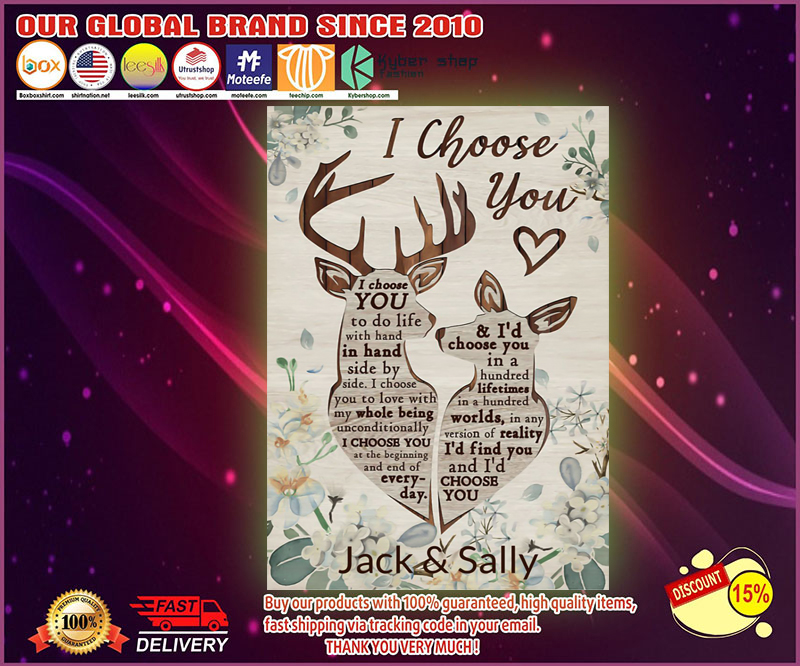 Deer I choose you to do life with hand in hand poster 3 Deer I choose you to do life with hand in hand poster