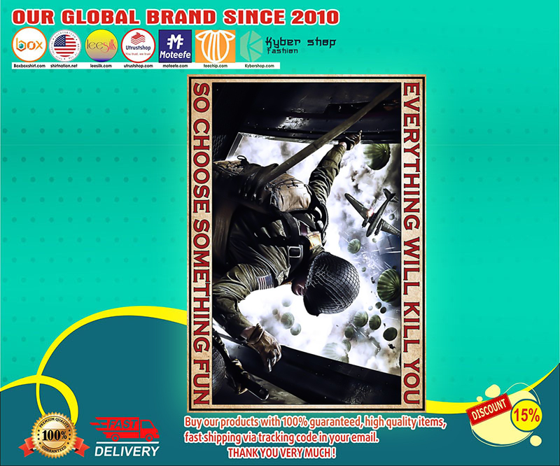 Medal of Honor Airborne everything will kill you so choose something fun poster 3 Medal of Honor Airborne everything will kill you so choose something fun poster