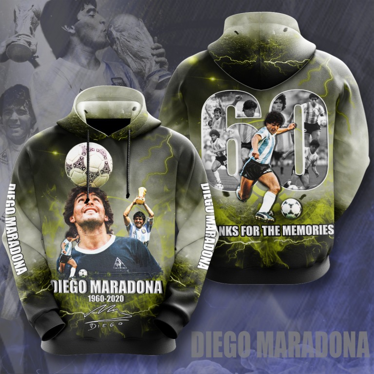 RIP Diego Maradona thank you for the memories 3d hoodie 9 RIPDiegoMaradonathankyouforthememoriesdhoodie