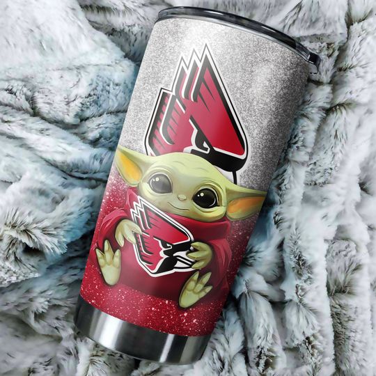 Ball State Cardinals Baby Yoda Tumbler 3 Air Force Falcons football Baby Yoda Tumbler