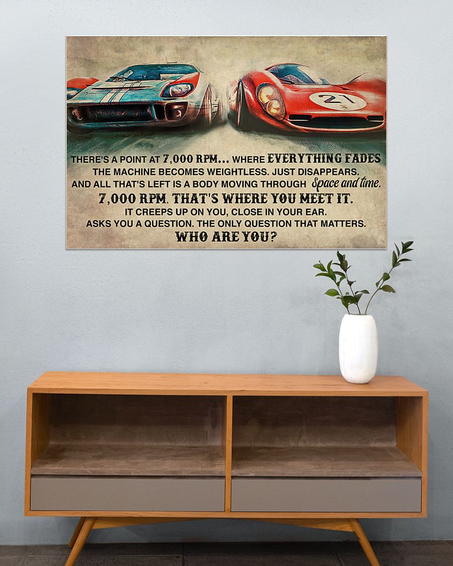 Car Racing there's a point at 7000rpm where everything fades the machine become weightless poster 3 Car Racing theres a point at rpm where everything fades the machine become weightless poster