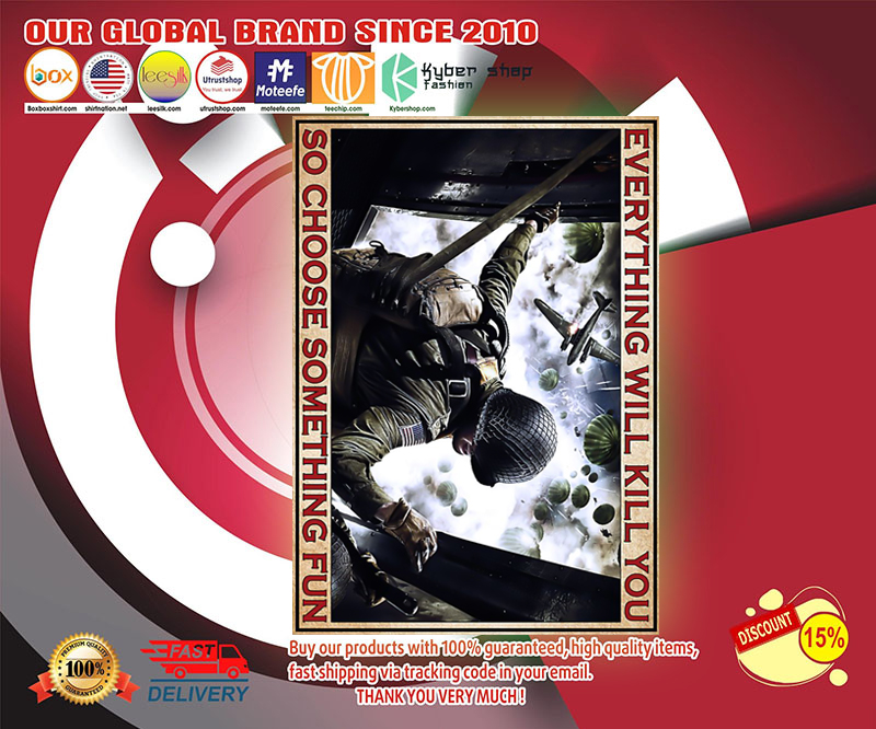 Medal of Honor Airborne everything will kill you so choose something fun poster 2 Medal of Honor Airborne everything will kill you so choose something fun poster