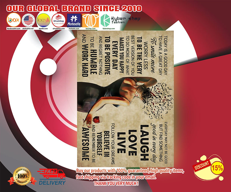 Girl and wine today is a good day to have a great day laugh live love poster 3 Girl and wine today is a good day to have a great day laugh live love poster