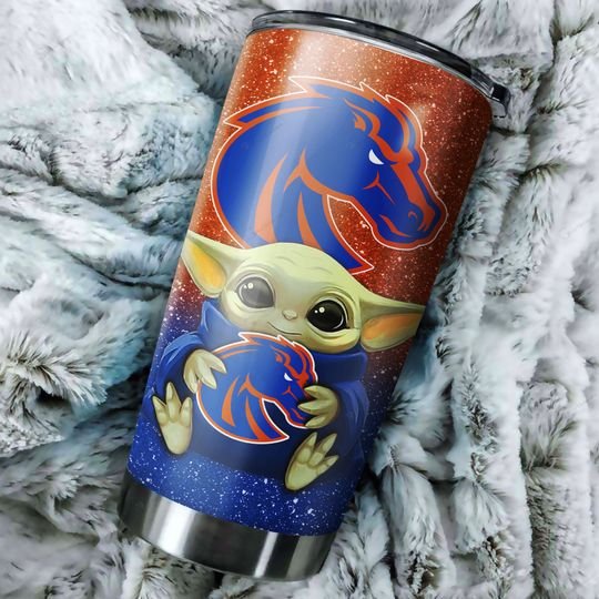 Boise State Broncos Baby Yoda Tumbler 3 Air Force Falcons football Baby Yoda Tumbler