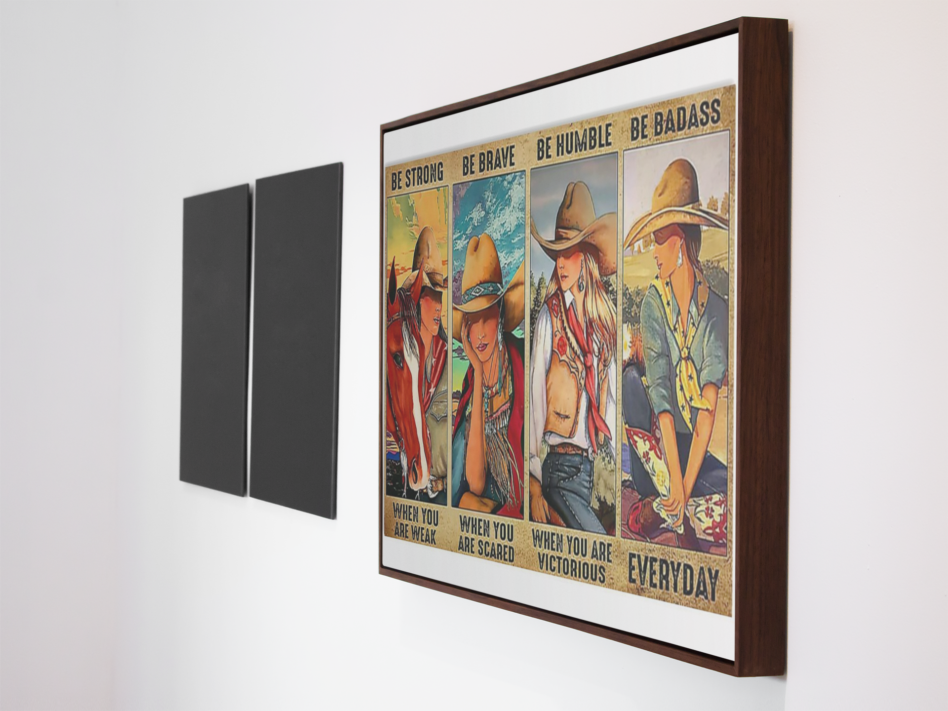 Cowgirl be strong be brave be humble be badass poster 3 Cowgirl be strong be brave be humble be badass poster