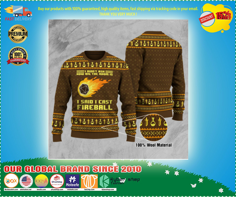 I said i cast fireball ugly christmas sweater 3 I said i cast fireball for men and women christmas ugly christmas sweater