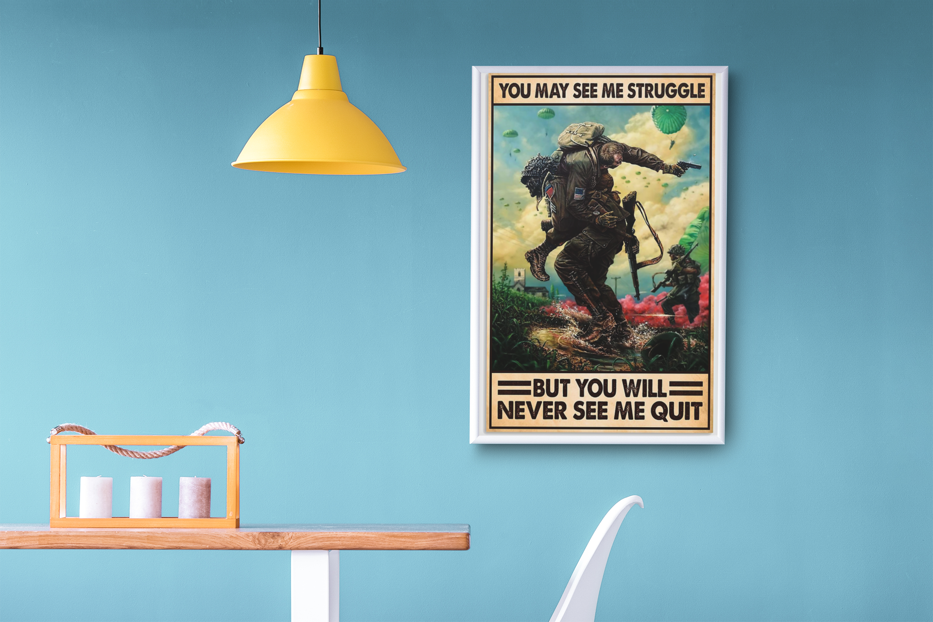 Veteran you may see me struggle but you will never see me quit poster 3 Veteran you may see me struggle but you will never see me quit poster