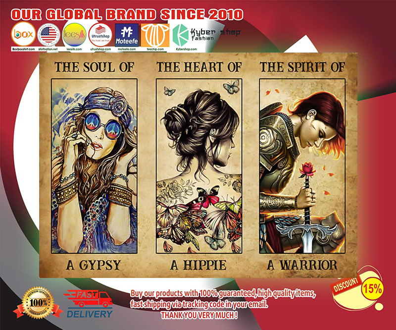 Hippie Girl the soul of a gypsy the heart of a hippie poster 3 Hippie Girl the soul of a gypsy the heart of a hippie poster