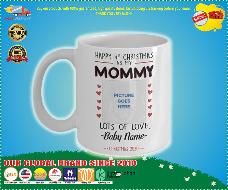 Happy 1st Christmas as Mommy custom personalised name 3 Happy st Christmas as Mommy custom personalised name