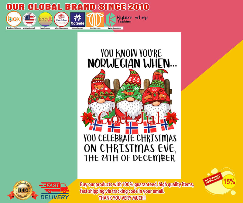 God jul You know you're norwegian when you celebrate christmas poster 3 God jul You know youre norwegian when you celebrate christmas poster