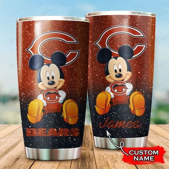 Mickey Mouse Chicago Bears custom name Tumbler