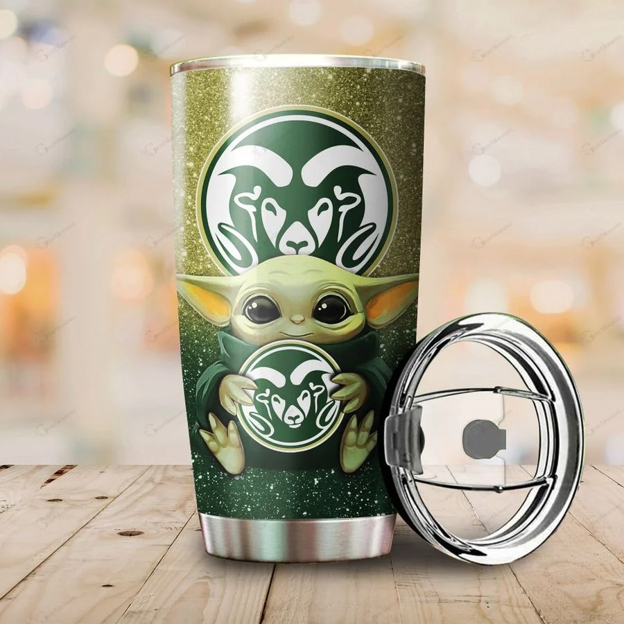 Colorado State Rams football Yoda Tumbler 2 Colorado State Rams football Yoda Tumbler
