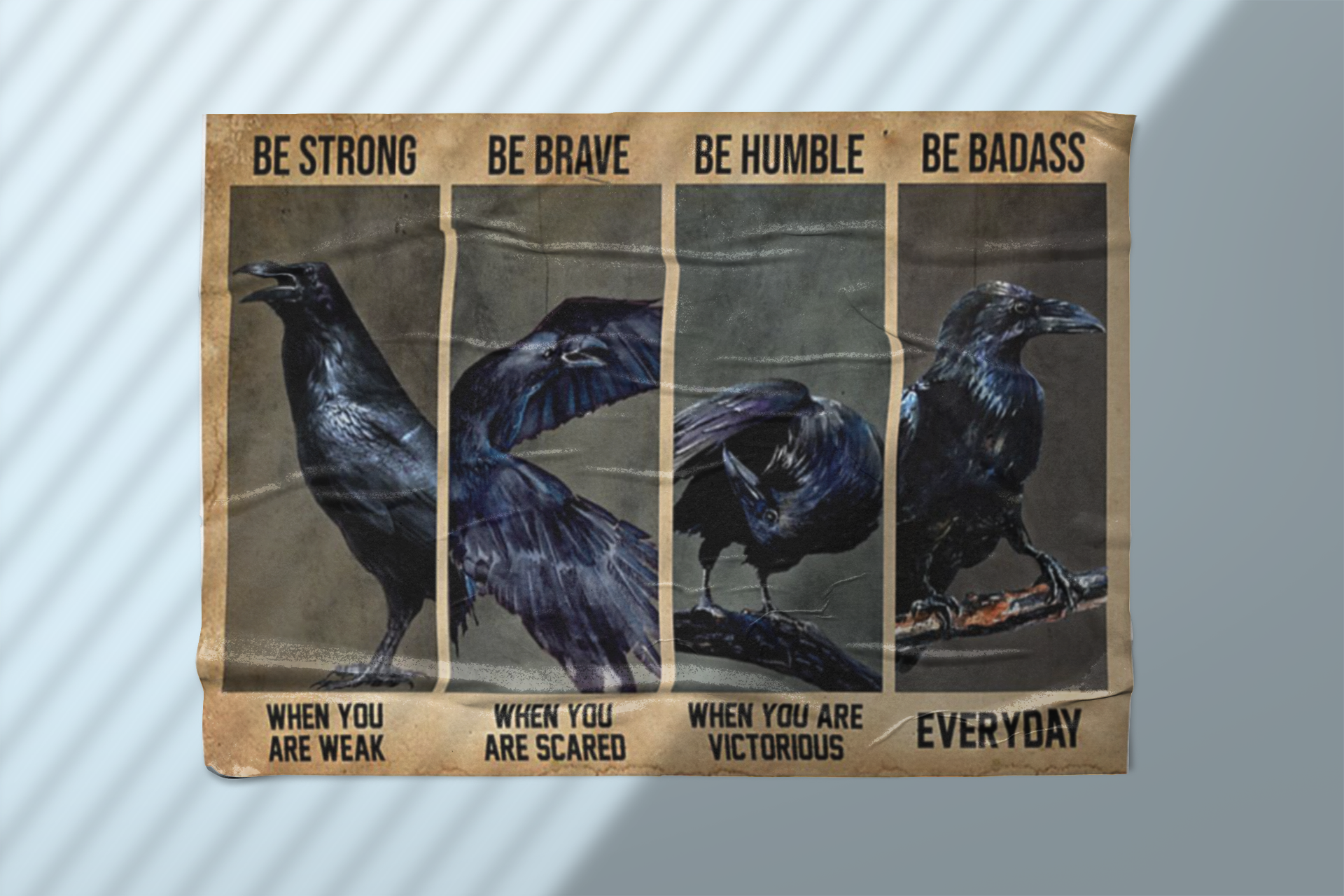Raven be strong be brave be humble be badass poster 3 Raven be strong be brave be humble be badass poster