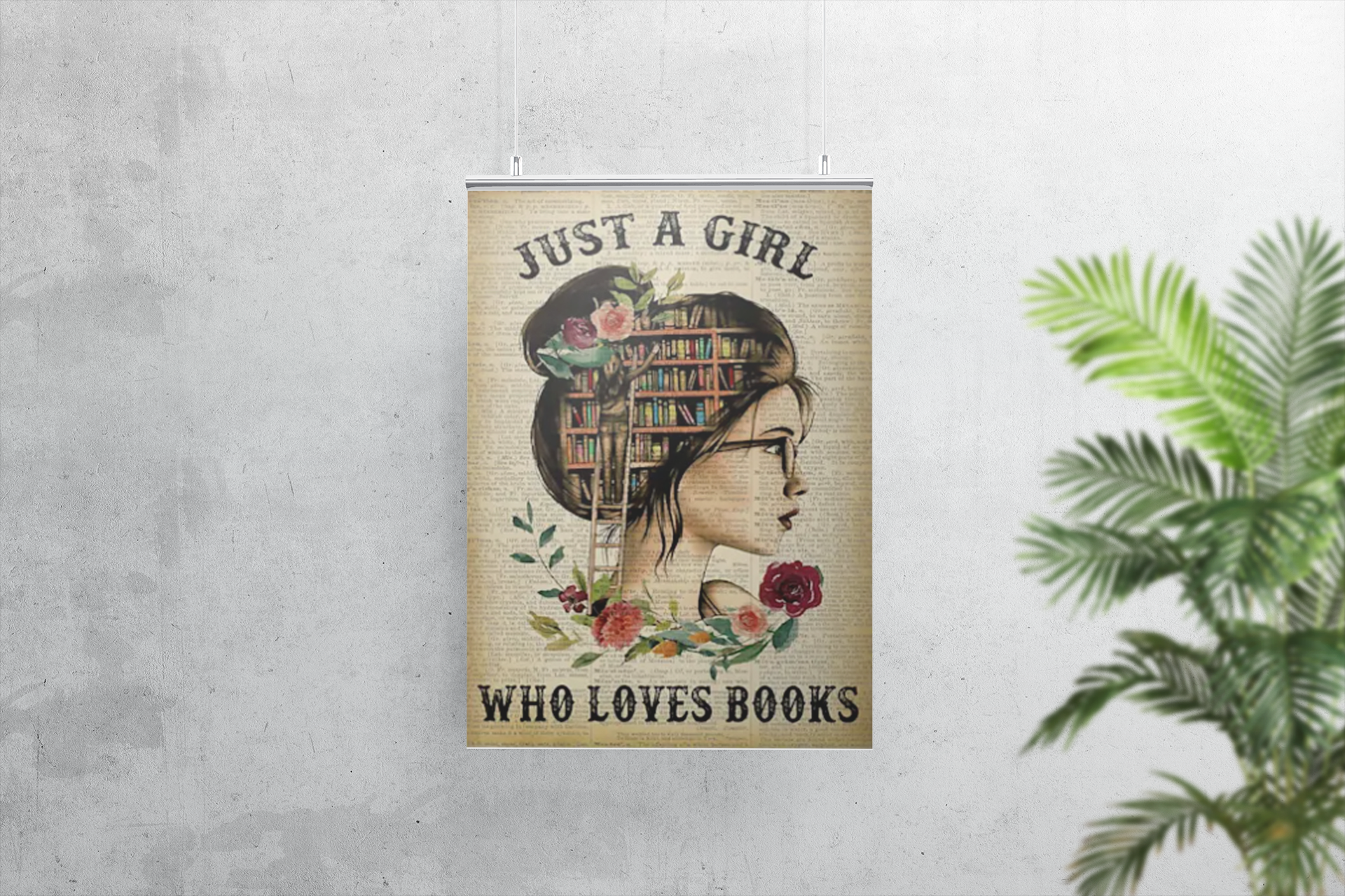 Just a girl who loves books poster 2 Just a girl who loves books poster