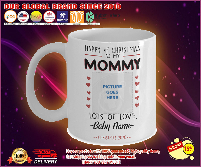 Happy 1st Christmas as Mommy custom personalised name 2 Happy st Christmas as Mommy custom personalised name