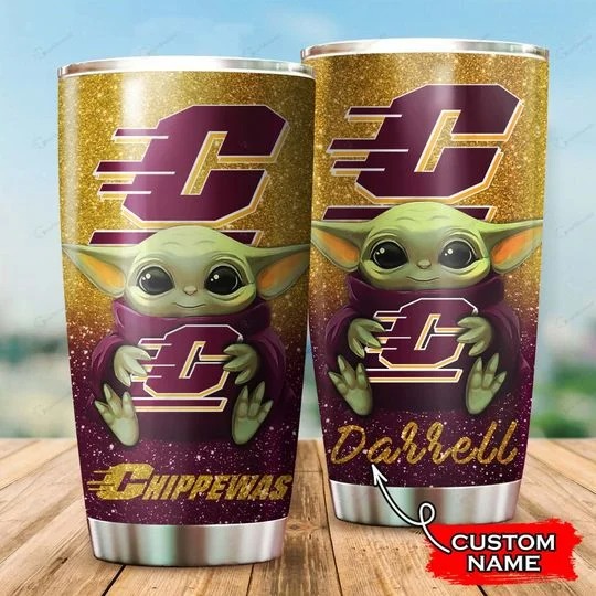 California Golden Bears Baby Yoda Custom Name Tumbler