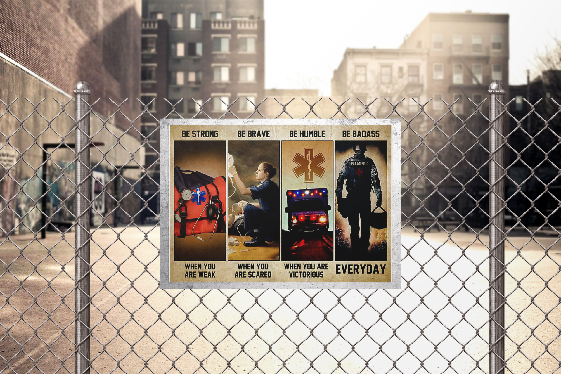 Emergency Medical Technicians EMT be strong be brave be humble be badass poster 4 Emergency Medical Technicians EMT be strong be brave be humble be badass poster