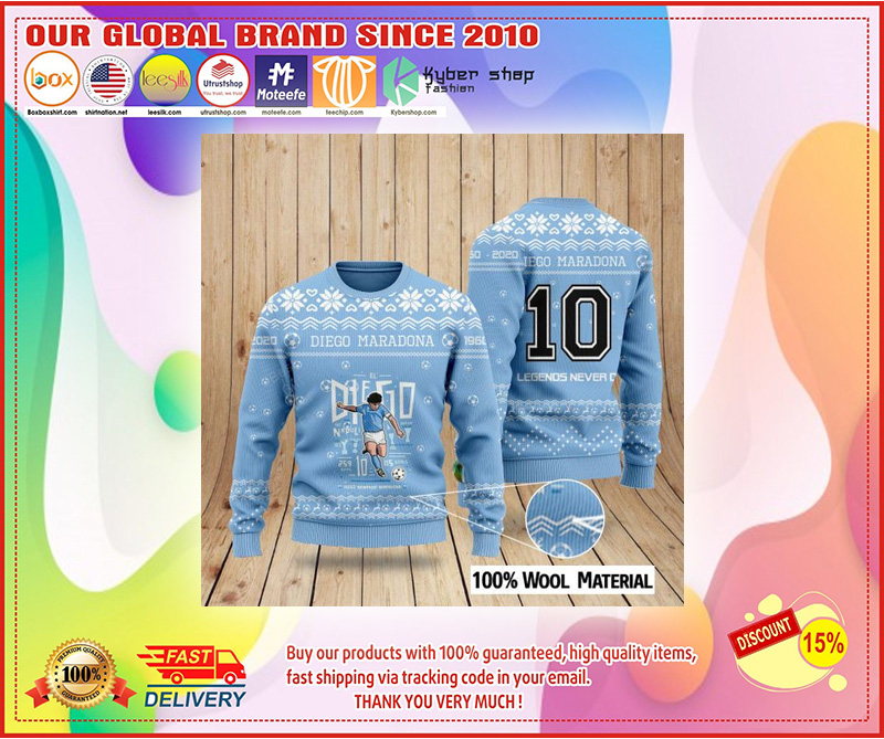 RIP Diego Maradona ugly christmas sweater 2 Diego Maradona christmas ugly christmas sweater