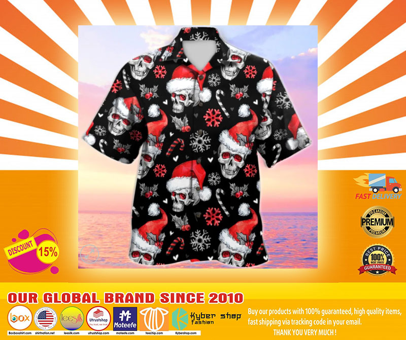 Christmas skull Santa Claus hawaiian 2 Christmas skull Santa Claus hawaiian