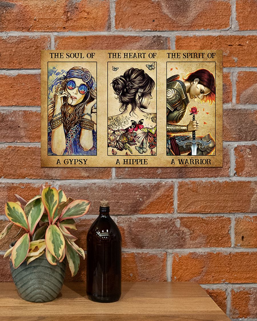 Hippie girls The soul of a gypsy the spirit of a warrior poster 4 Hippie girls The soul of a gypsy the spirit of a warrior poster