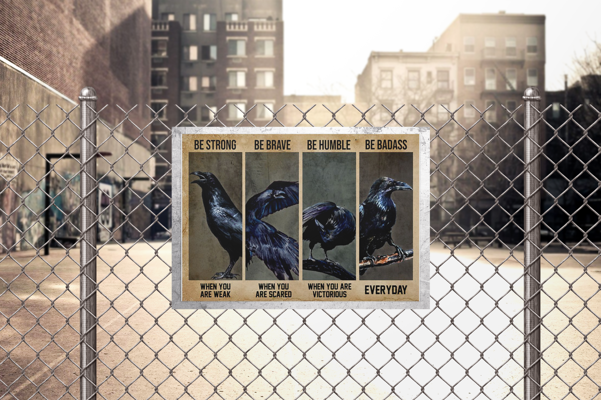Raven be strong be brave be humble be badass poster 4 Raven be strong be brave be humble be badass poster