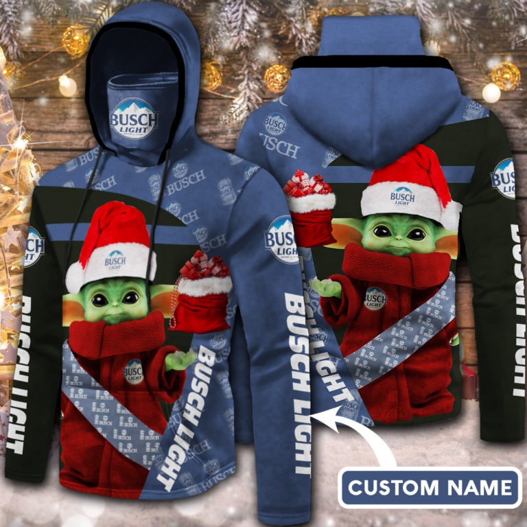 Baby Yoda Busch light 3D Hoodie custom name no gaiter 11 BabyYodaBuschlightDHoodiecustomnamenogaiter