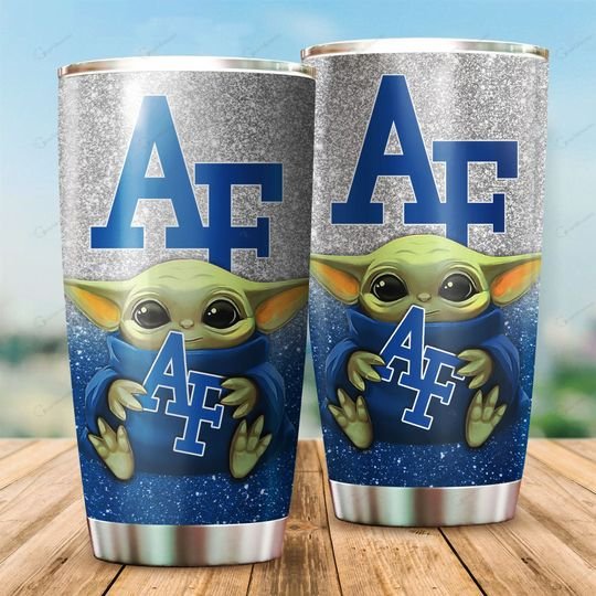 Air Force Falcons football Baby Yoda Tumbler