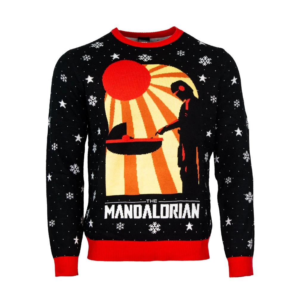 STAR WARS THE MANDALORIAN CHRISTMAS UGLY SWEATER 10 STAR WARS THE MANDALORIAN CHRISTMAS UGLY SWEATER