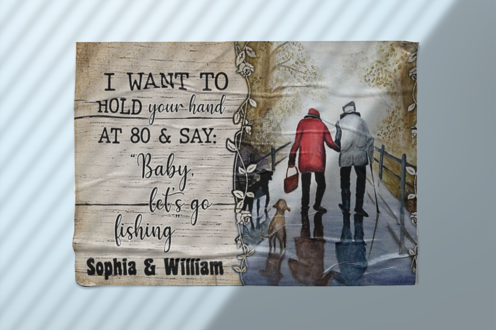 I want to hold your hand at 80 and say baby let's go fishing poster 4 I want to hold your hand at and say baby lets go fishing poster