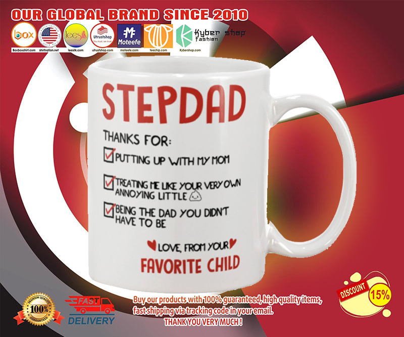 Stepdad thanks for putting up with my mom mug 3 Stepdad thanks for putting up with my mom mug