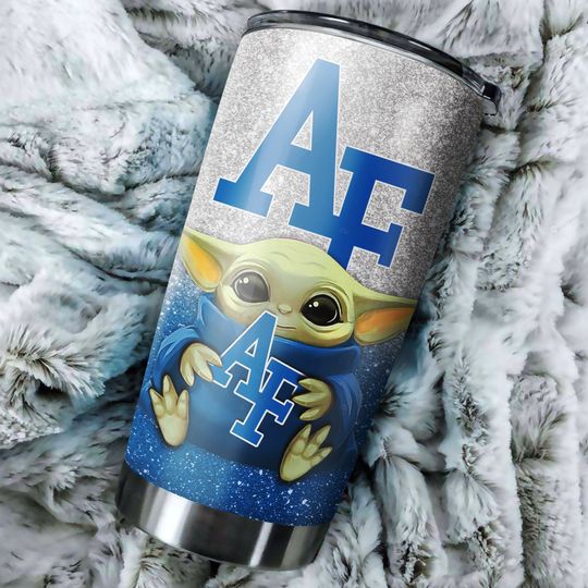 Air Force Falcons football Baby Yoda Tumbler 3 Air Force Falcons football Baby Yoda Tumbler