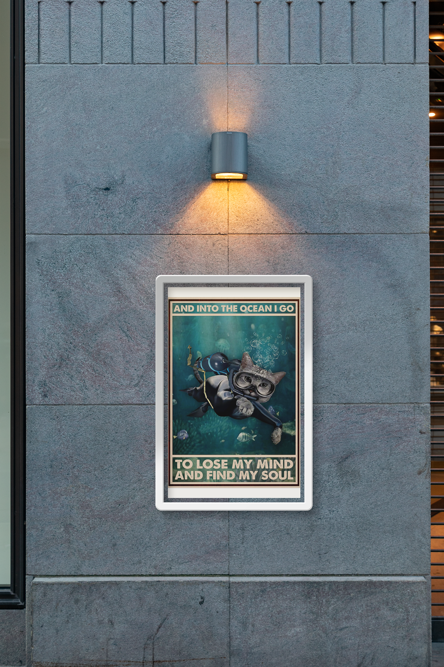 Cat and into the ocean I go to lose my mind and find my soul poster 4 Cat and into the ocean I go to lose my mind and find my soul poster