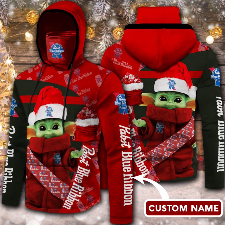 Baby Yoda pabst blue ribbon 3D Hoodie custom name no gaiter 10 BabyYodapabstblueribbonDHoodiecustomnamenogaiter