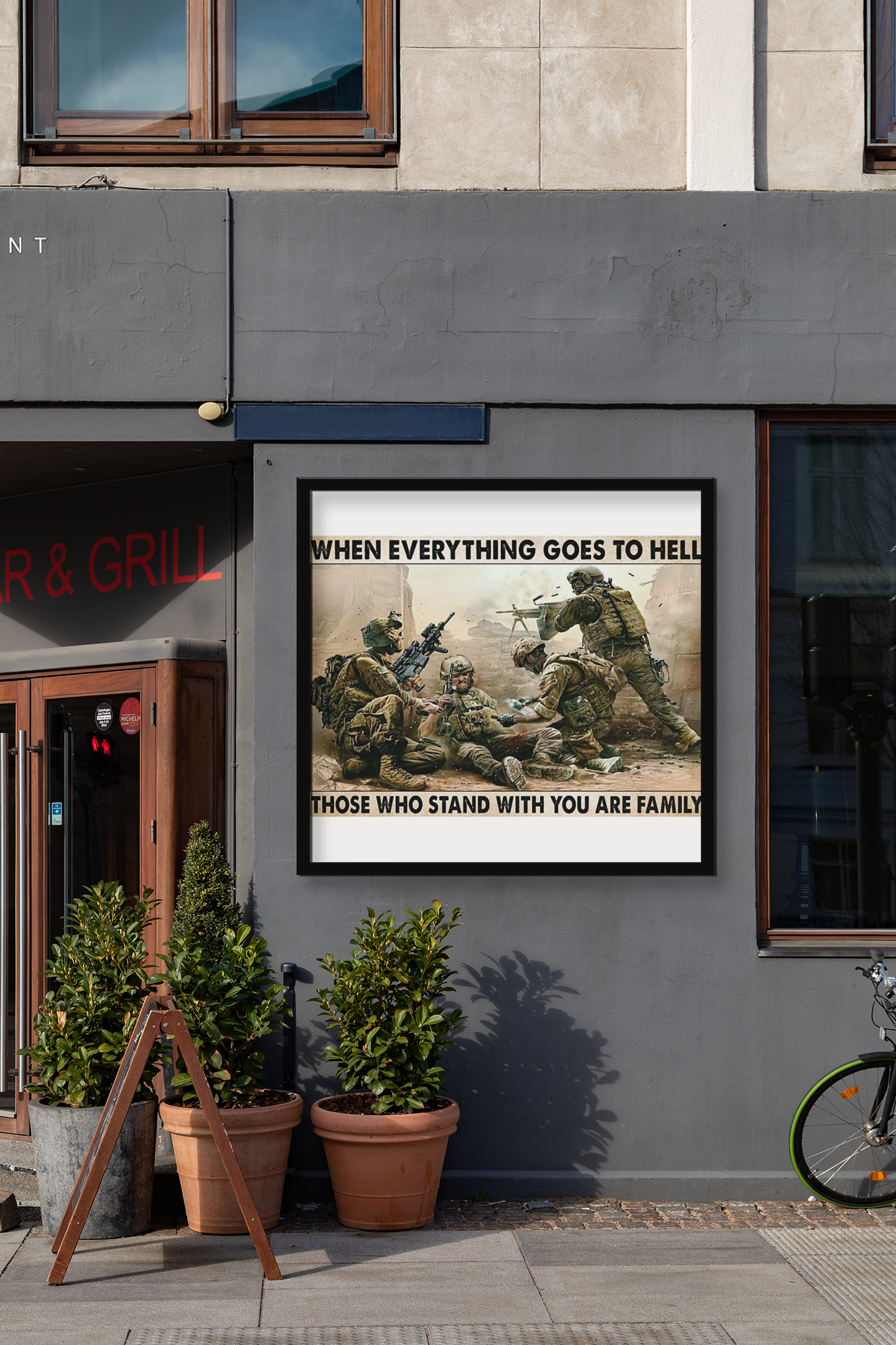 Veteran when everything goes to hell those who stand with you are family poster 4 Veteran when everything goes to hell those who stand with you are family poster