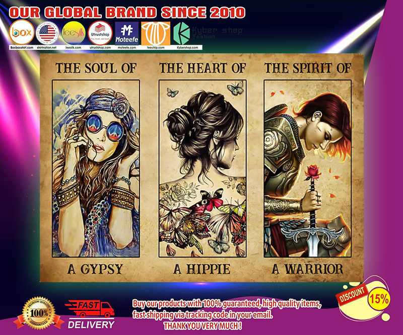 Hippie Girl the soul of a gypsy the heart of a hippie poster 4 Hippie Girl the soul of a gypsy the heart of a hippie poster