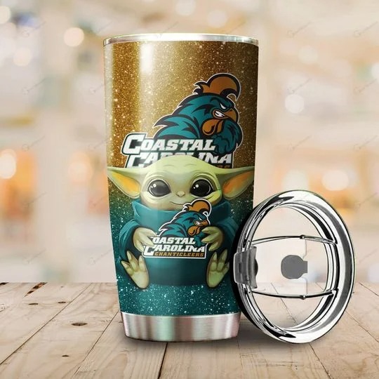 Coastal Carolina Chanticleers Yoda Tumbler 2 Coastal Carolina Chanticleers Yoda Tumbler