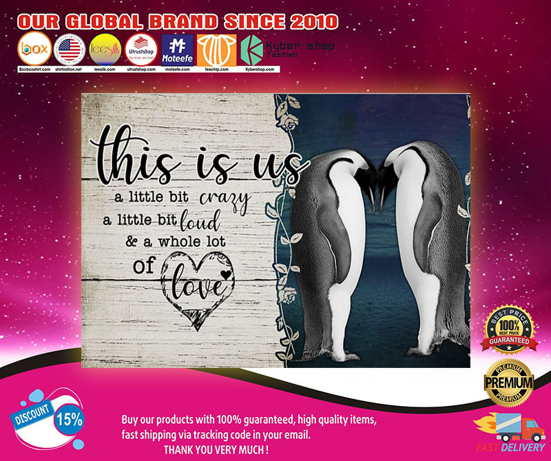 Penguin this is us a little crazy custom personalized name poster 2 Penguin this is us a little crazy custom personalized name poster