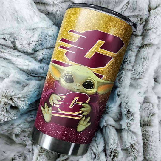 Central Michigan Chippewas Baby Yoda Tumbler 2 Air Force Falcons football Baby Yoda Tumbler