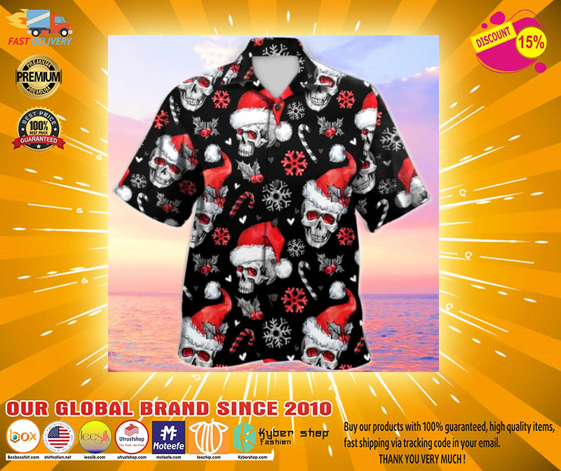 Christmas skull Santa Claus hawaiian 4 Christmas skull Santa Claus hawaiian