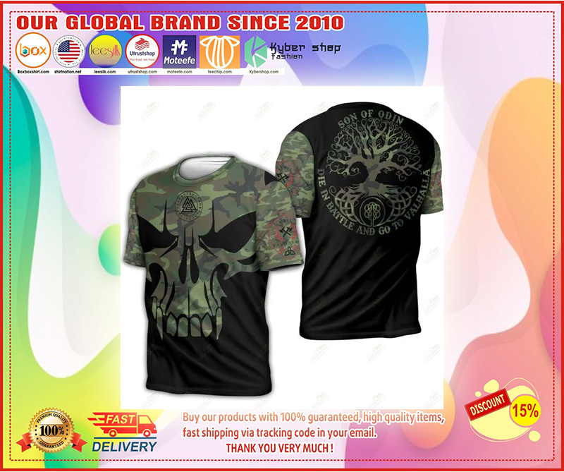 Viking Son Of Odin Valhalla 3D hoodie 2 Viking Son Of Odin Die In Battle And Go To Valhalla D hoodie and T shirt