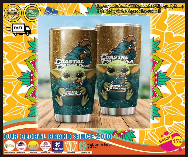 Coastal Carolina Chanticleers Yoda Tumbler 4 Coastal Carolina Chanticleers Yoda Tumbler