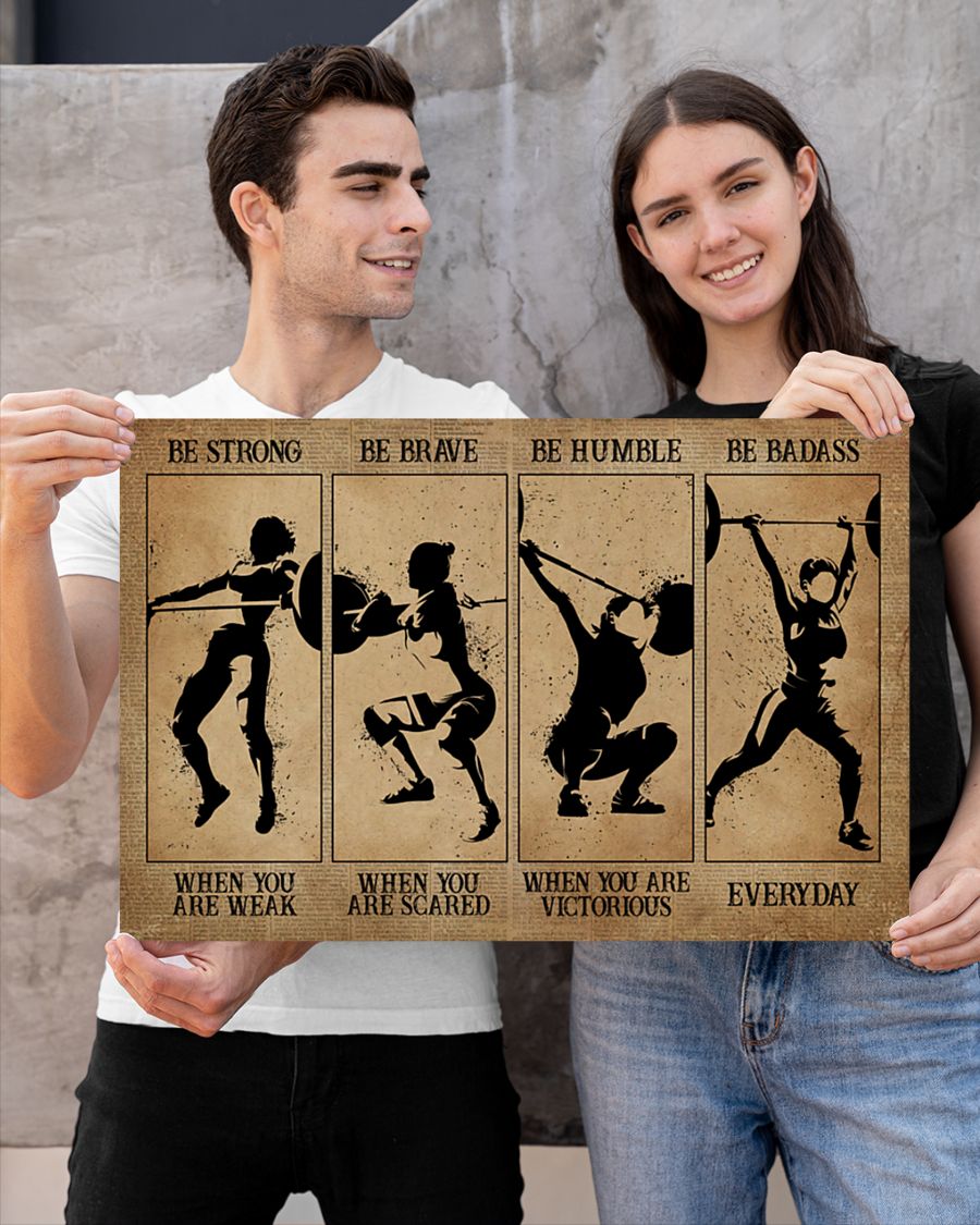 Women weightlifting be strong when you are weak poster 4 Women weightlifting be strong when you are weak poster