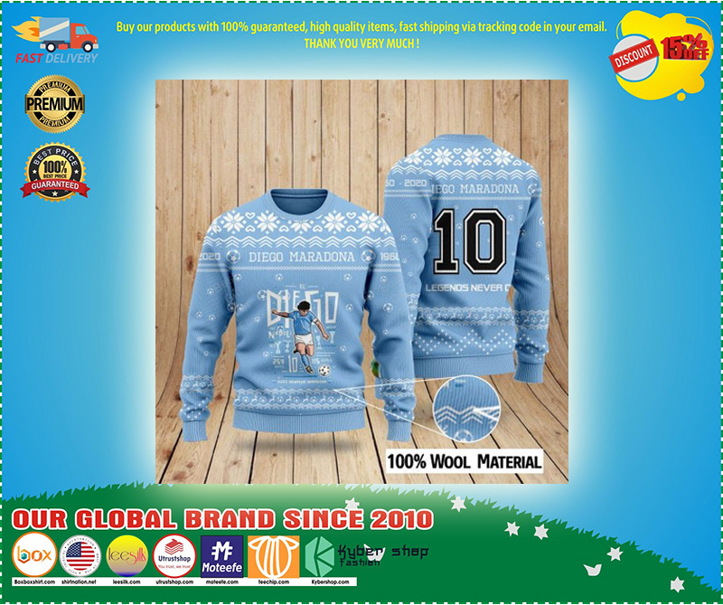 RIP Diego Maradona ugly christmas sweater 4 Diego Maradona christmas ugly christmas sweater