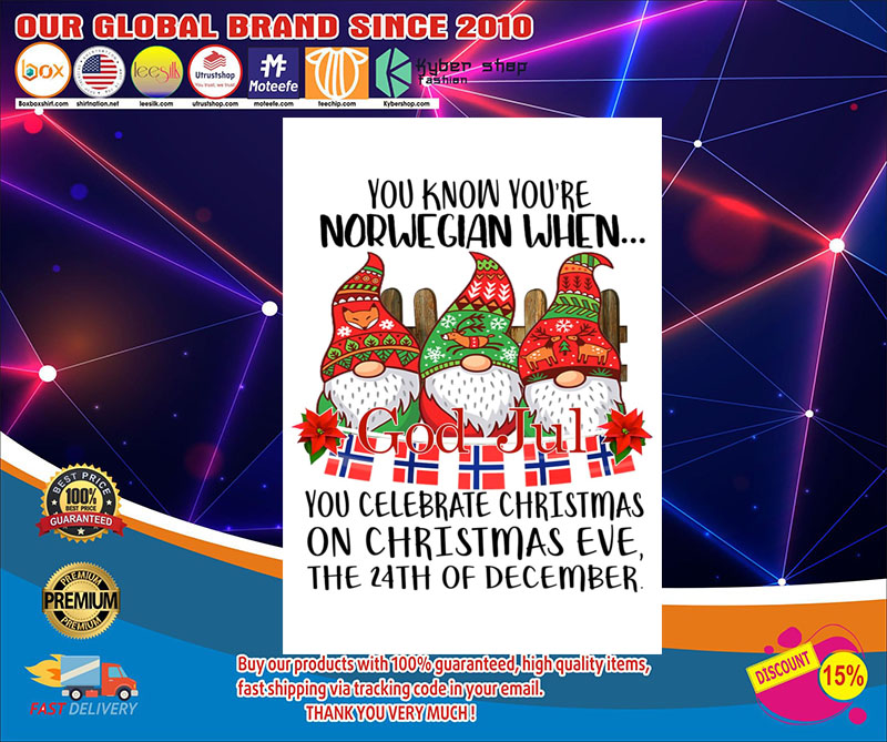 God jul You know you're norwegian when you celebrate christmas poster 4 God jul You know youre norwegian when you celebrate christmas poster